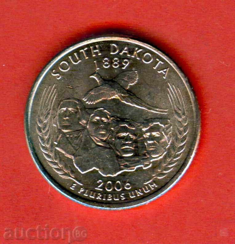 USA 25 cent issue 2006 P SOUTH DAKOTA NOVA UNC USA 25 cent issue 2006 P SOUTH DAKOTA NOVA UNC