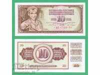 (¯`'•.¸ YUGOSLAVIA 10 dinars 1968 UNC ¸.•'´¯)