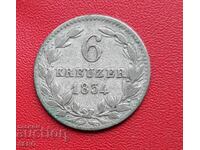 Germany-Nassau-6 Kreuzers 1834-rare