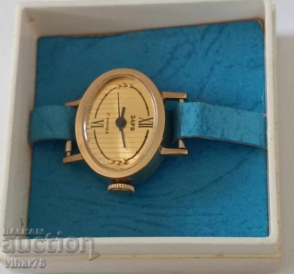 Auction  New gold-plated ladies' watch Zaria