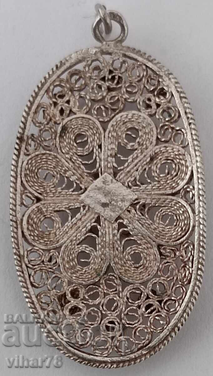 OLD SILVER PENDANT - 6 OLD SILVER PENDANT - 6