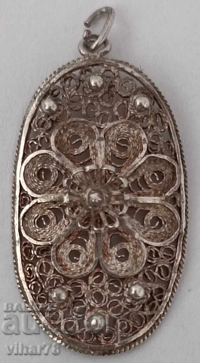 OLD SILVER PENDANT - 7 OLD SILVER PENDANT - 7