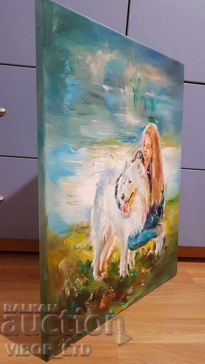 Artist, FRIENDS, painting 50/40, oil, canvas, signed with price 359.99 BGN | € 184.06 Artist, FRIENDS, painting 50/40, oil, canvas, signed with price 359.99 BGN | € 184.06