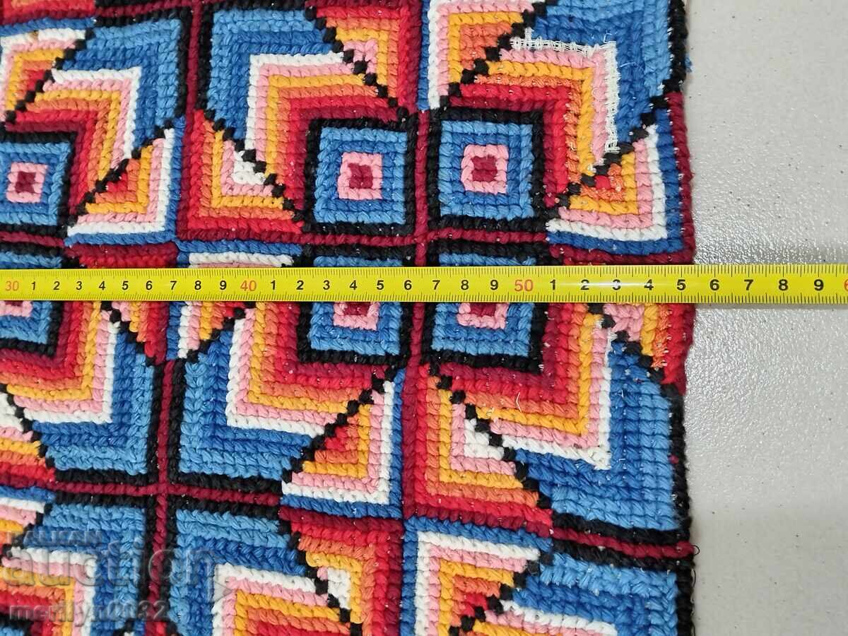 Old tapestry for wall embroidery panel, carpet picture - 5