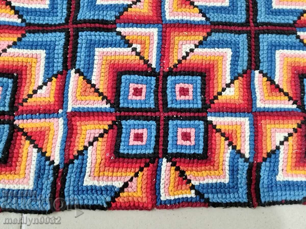 Old tapestry for wall embroidery panel, carpet picture - 6