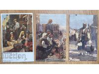 Anton Mitov 3 traveled royal postcards art flea market