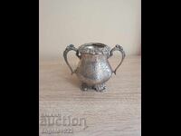 Silver-plated solid metal jug E.P.N.S