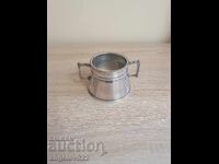 Silver-plated metal jug with marking!!!