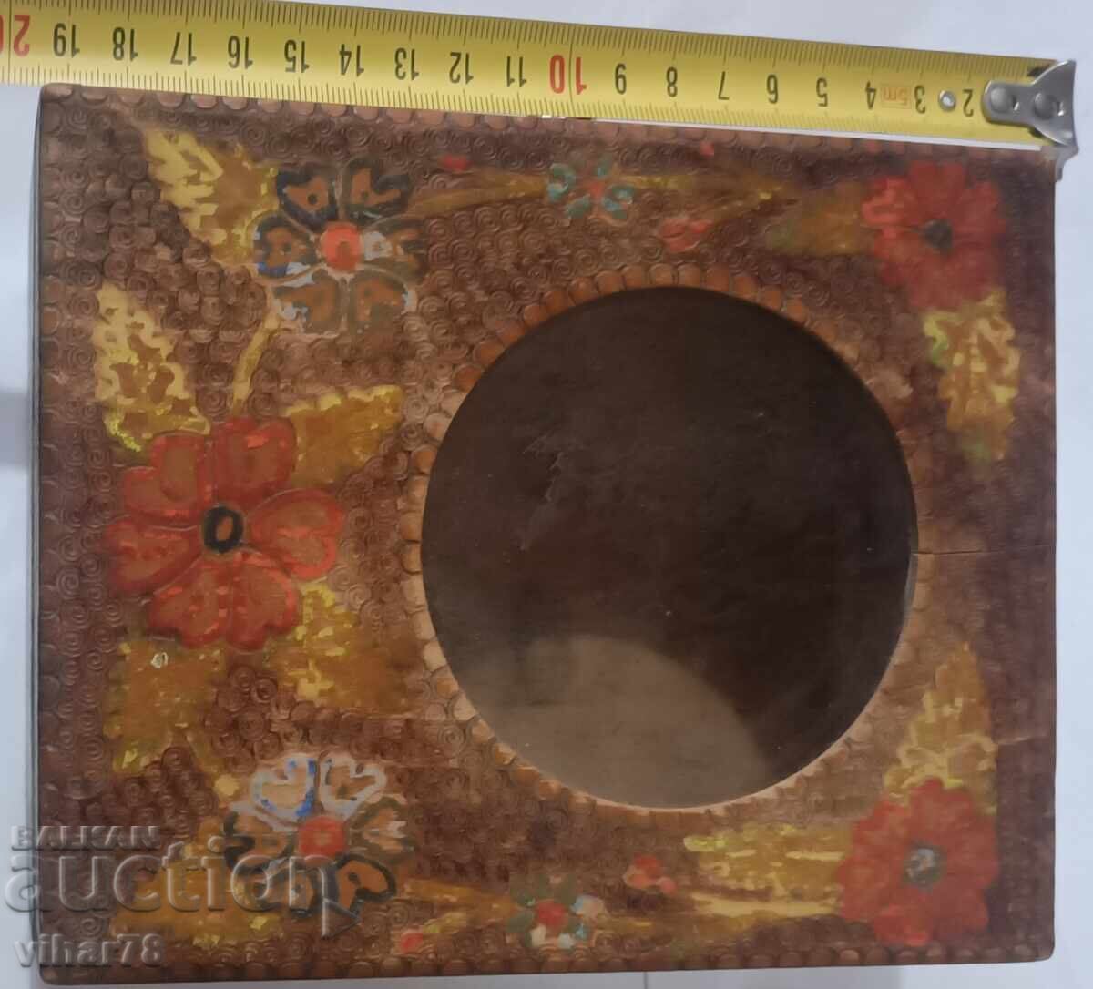 Auction Wooden alarm clock box Auction Wooden alarm clock box