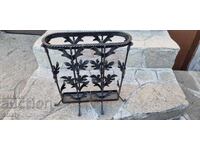 Wrought iron umbrella and walking stick stand