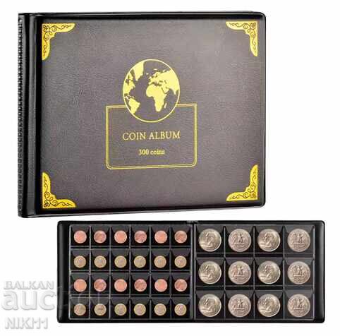 Auction  Combined album for 300 large and small coins binder