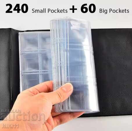 Combined album for 300 large and small coins, binder with price 36.00 BGN | € 18.41 Combined album for 300 large and small coins, binder with price 36.00 BGN | € 18.41