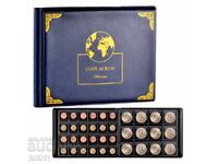 Combined album for 300 large and small coins, binder