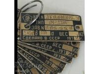 14 brass plates from the USSR