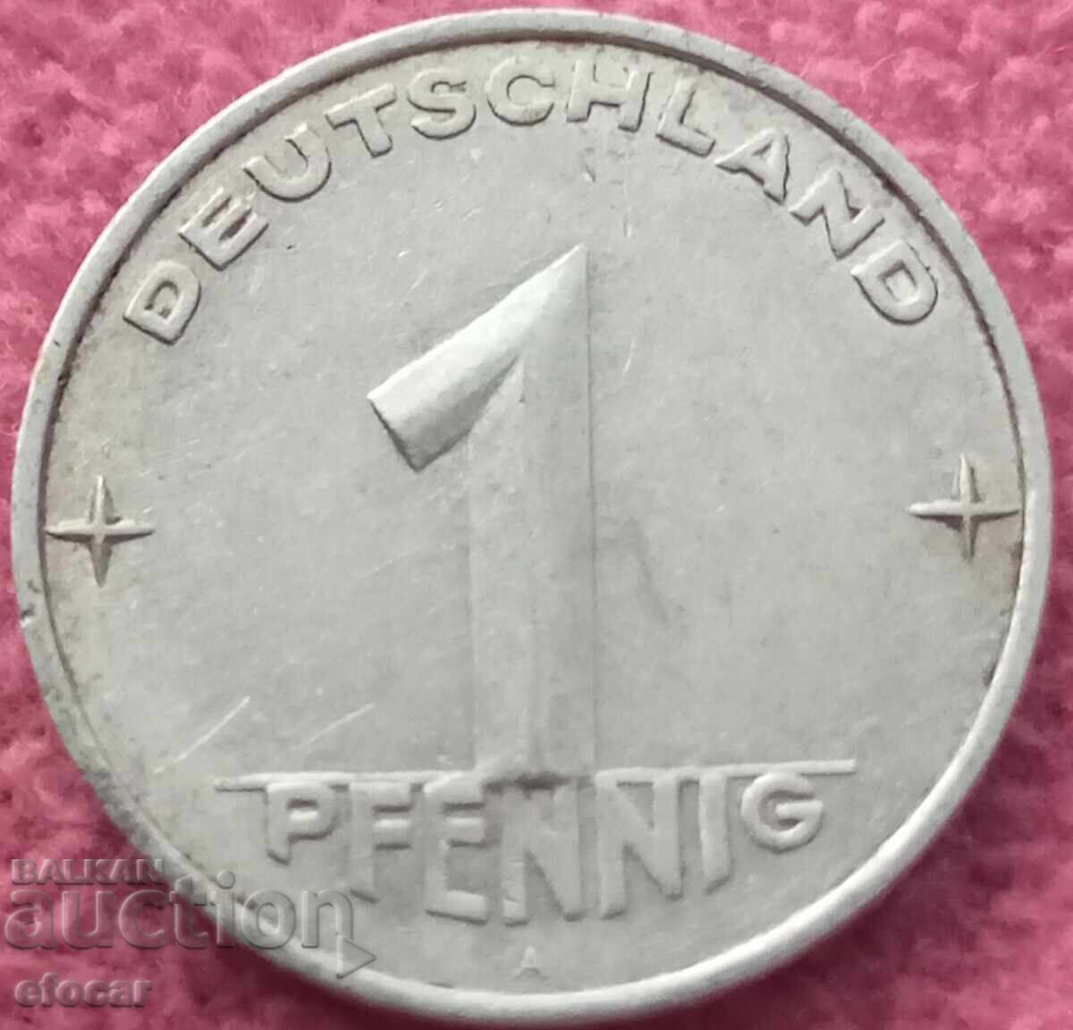 1 pfennig GDR 1952 1 pfennig GDR 1952