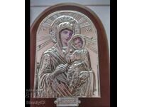 Icon of the Virgin Mary with the Child with a frame 14/18 cm.