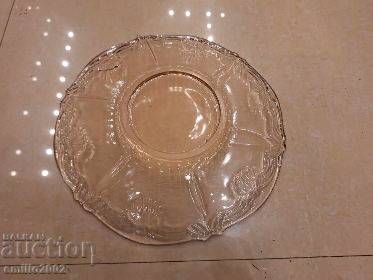 Auction Glass fruit bowl retro soc Auction Glass fruit bowl retro soc