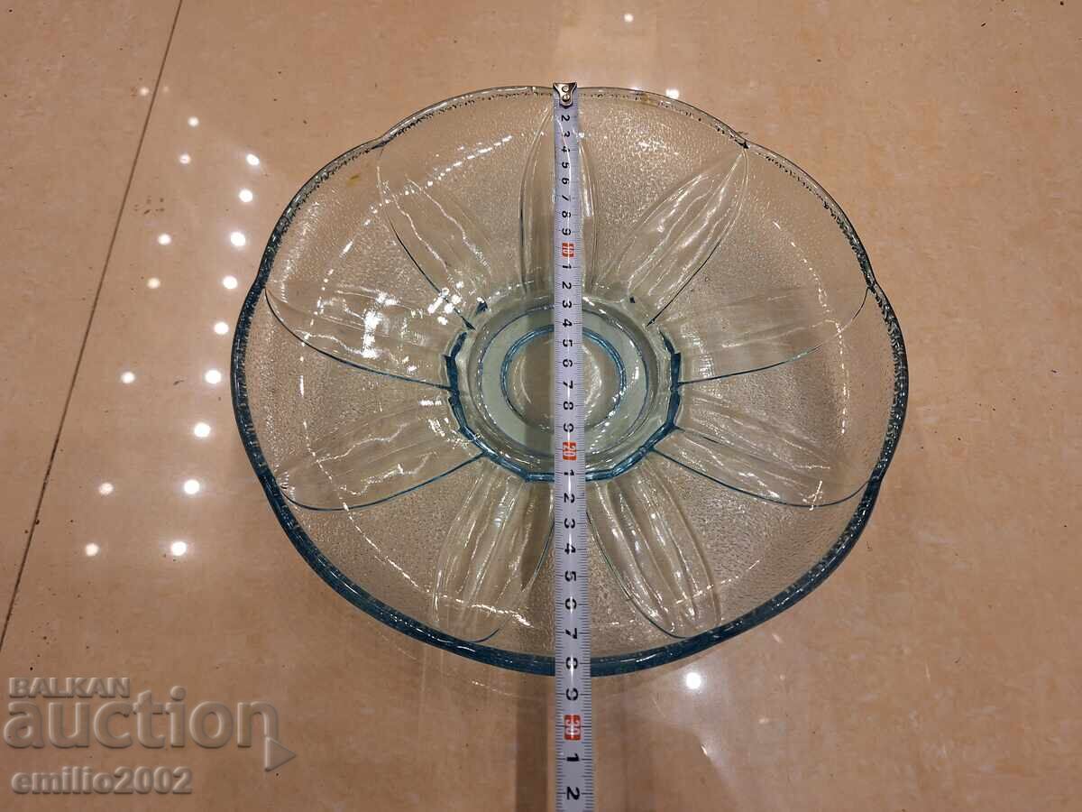 Γυάλινη φρουτιέρα ρετρό κοκ με τιμή 9.00 BGN | € 4.60 Γυάλινη φρουτιέρα ρετρό κοκ με τιμή 9.00 BGN | € 4.60