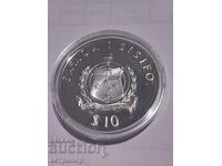 10 tala Samoa 1993 silver. Proof