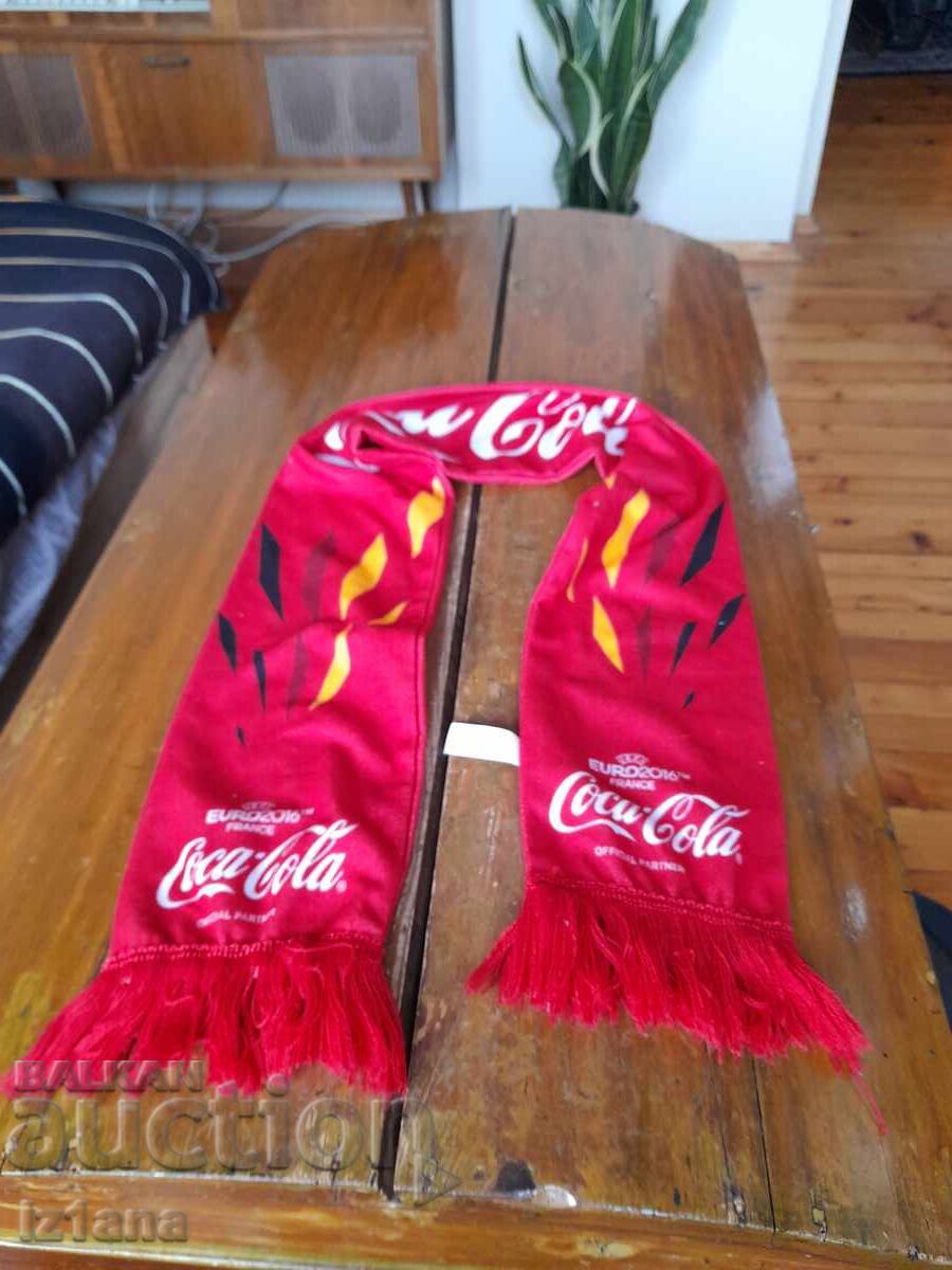 Coca Cola scarf, Coca Cola Euro 2016, Deutschland with price 32.00 BGN | € 16.36 Coca Cola scarf, Coca Cola Euro 2016, Deutschland with price 32.00 BGN | € 16.36