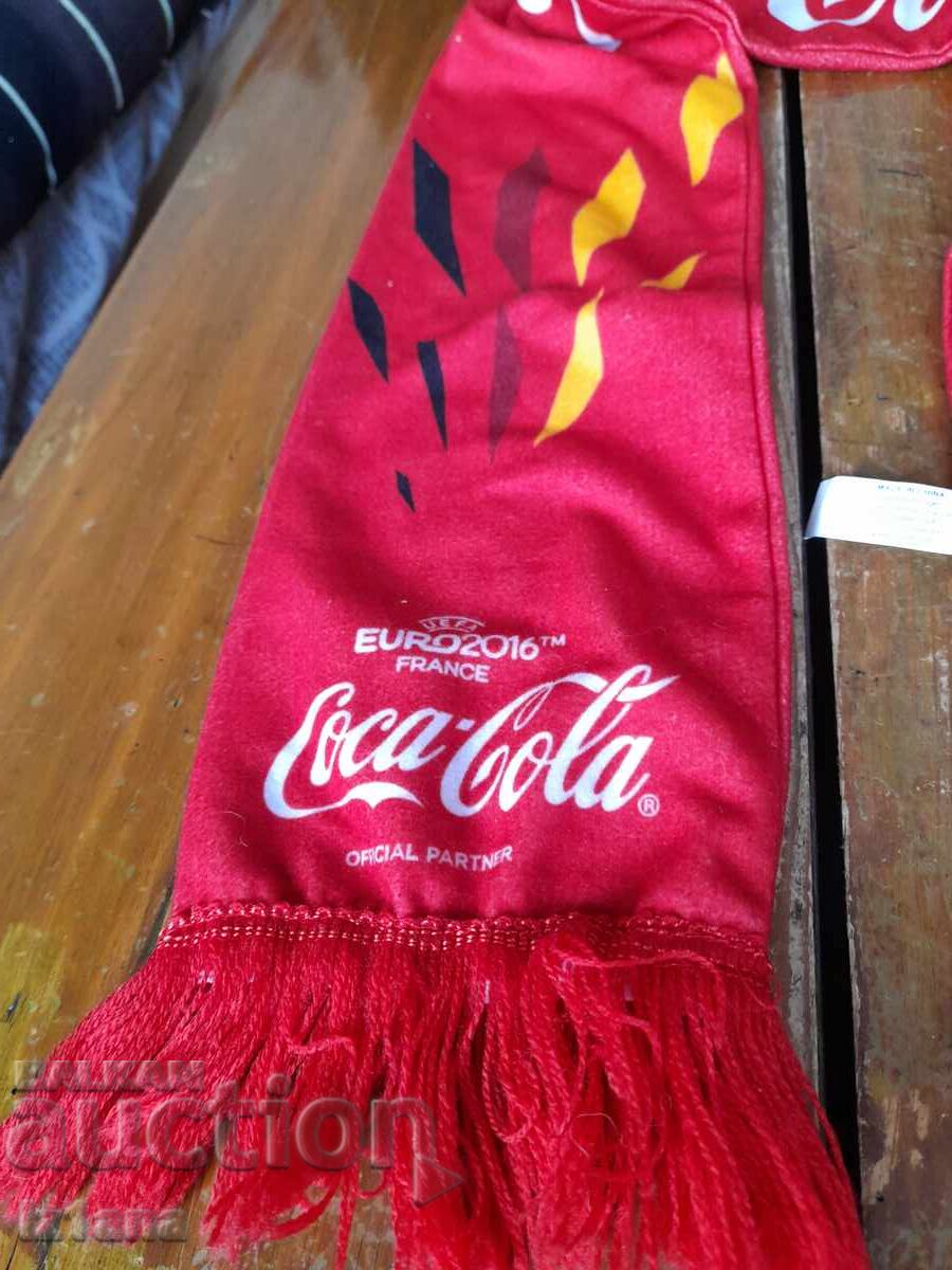 Auction Coca Cola scarf, Coca Cola Euro 2016, Deutschland Auction Coca Cola scarf, Coca Cola Euro 2016, Deutschland