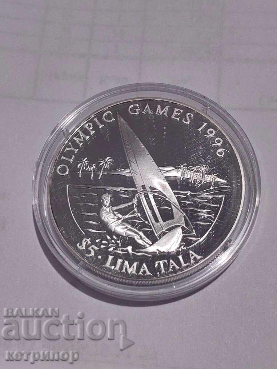 5 tala Tokelau 1994 argint. Dovada 5 tala Tokelau 1994 argint. Dovada