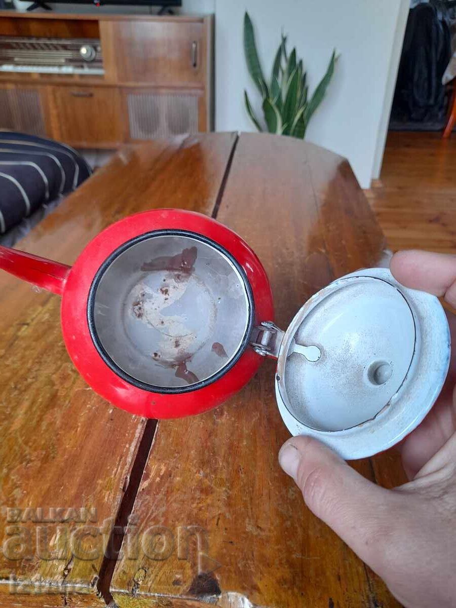 Old enamel teapot - 5