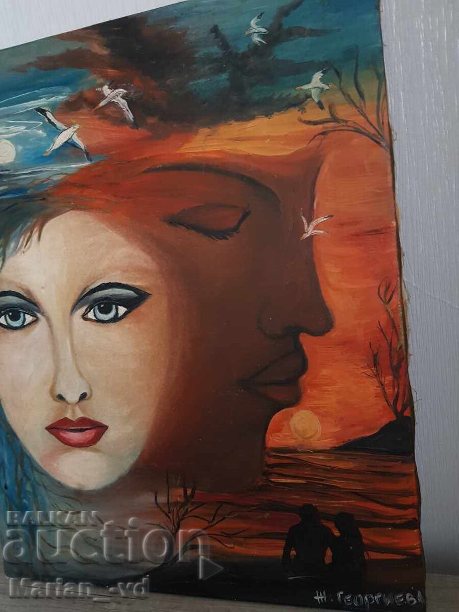 Oil painting on canvas, signed - 6