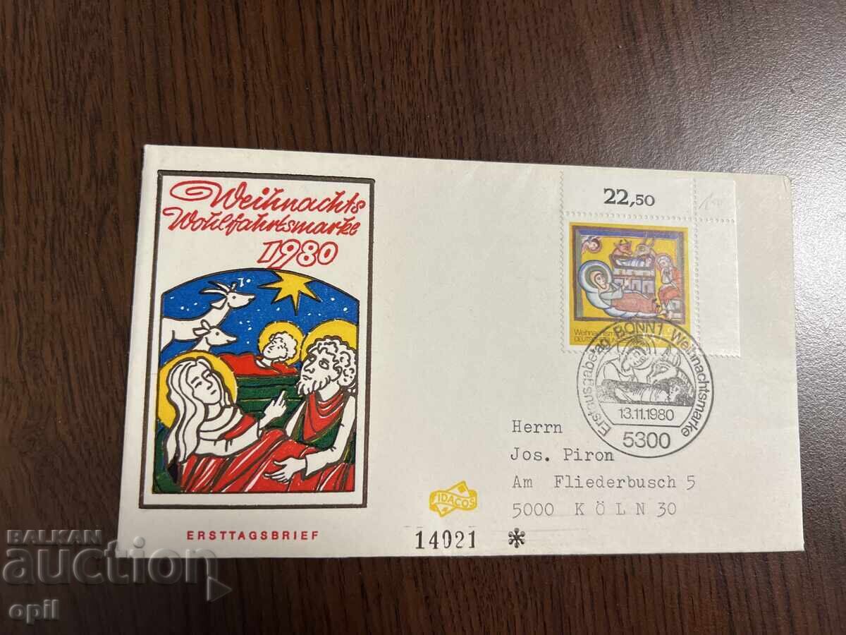 Χριστουγεννιάτικο γραμματόσημο Γερμανίας 1980