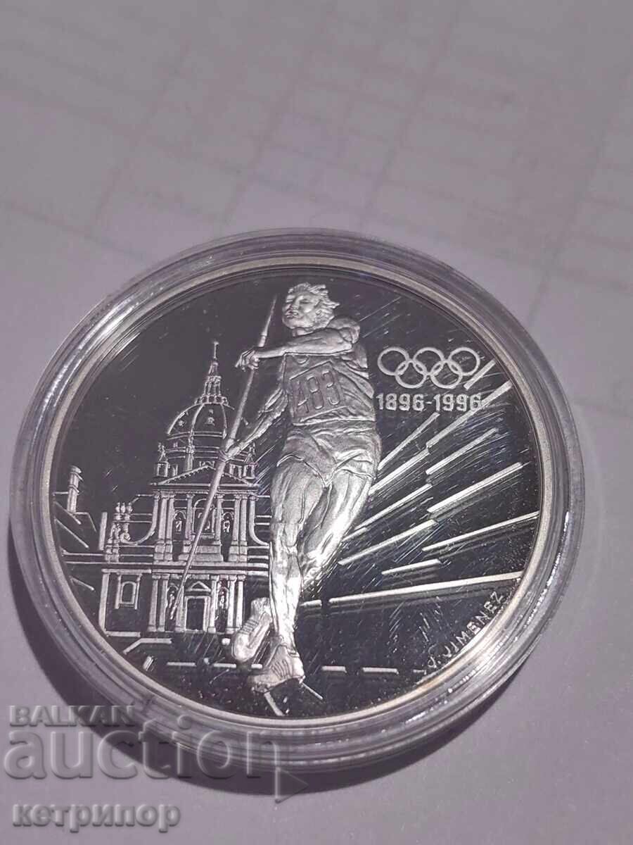 100 franci Franța 1994 argint. Dovada cu preț 145.00 BGN | € 74.14 100 franci Franța 1994 argint. Dovada cu preț 145.00 BGN | € 74.14