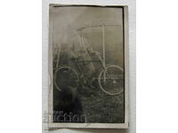 Kingdom of Bulgaria bicycle wheel old photo postcard