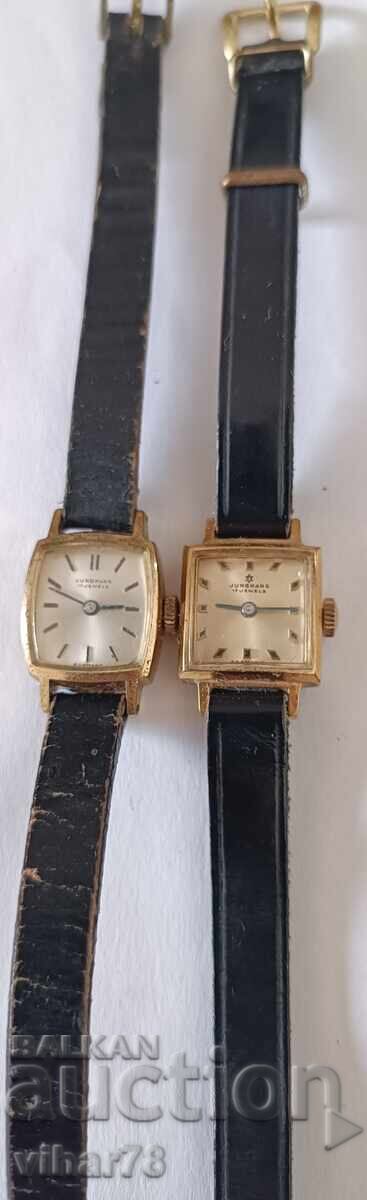 Πολλά δύο γυναικεία ρολόγια Junghans επιχρυσωμένα -δεν λειτουργούν Πολλά δύο γυναικεία ρολόγια Junghans επιχρυσωμένα -δεν λειτουργούν
