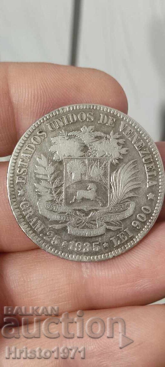 5 bolivars 1935 Venezuela with price 100.00 BGN | € 51.13 5 bolivars 1935 Venezuela with price 100.00 BGN | € 51.13