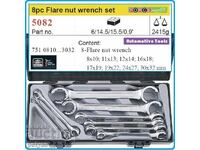 FORCE wrench set for brake pipes from 8 to 32mm 8 pieces