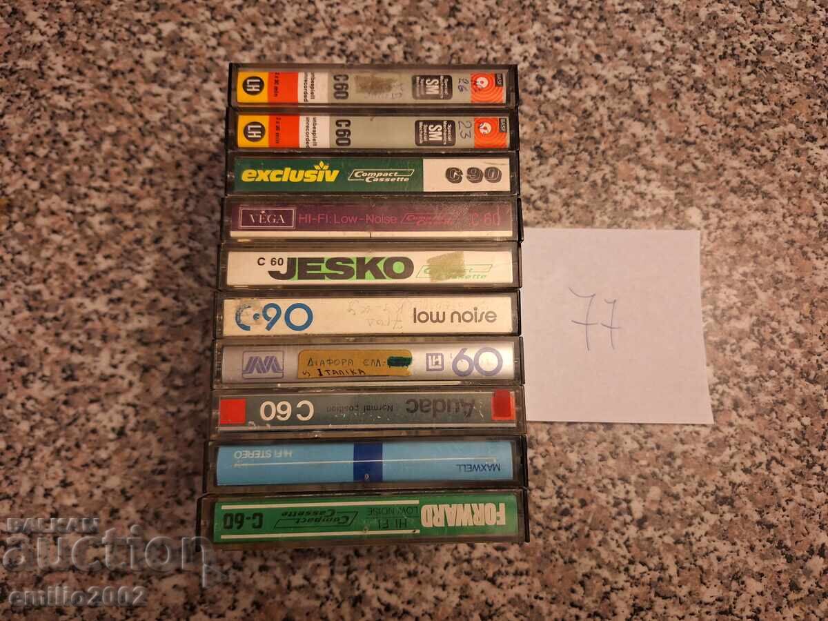 Audio cassettes 10 pcs 77 Audio cassettes 10 pcs 77