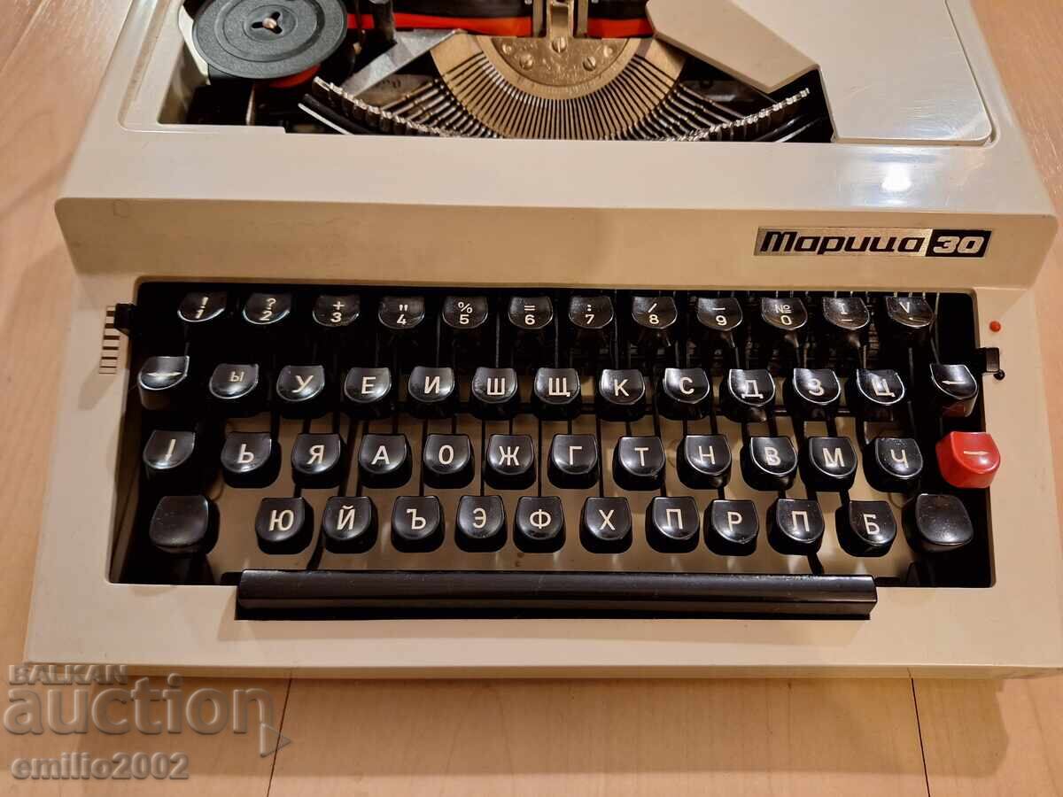 Typewriter Maritsa 30 without case retro social with price 49.00 BGN | € 25.05 Typewriter Maritsa 30 without case retro social with price 49.00 BGN | € 25.05