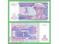 (¯`'•.¸   ЗАИР  1 зайре 1993  UNC   ¸.•'´¯)