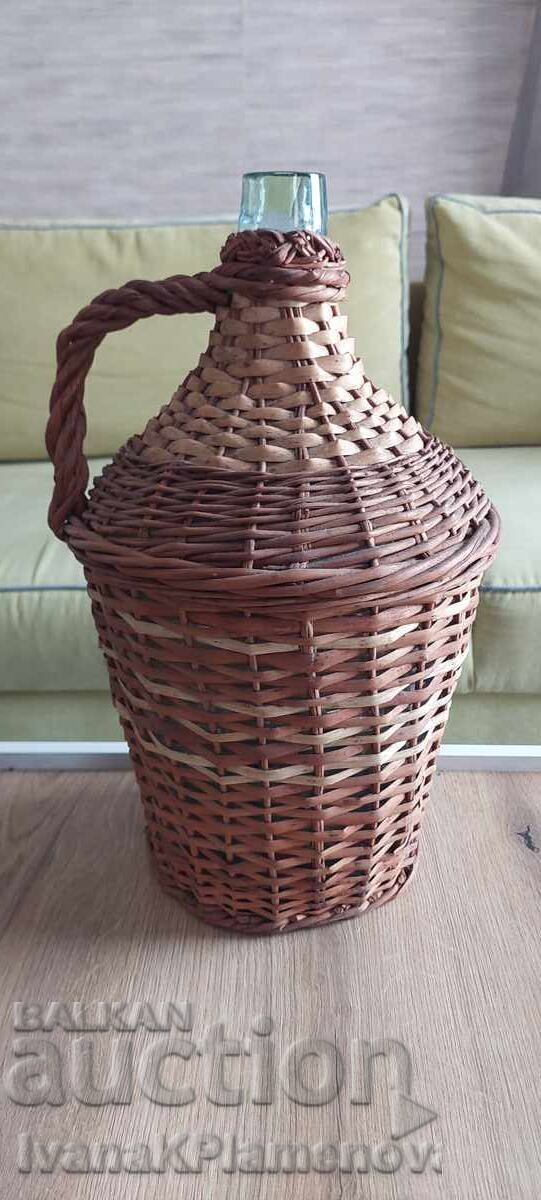 Licitație Damajana tricotat retro inaltime 45cm excelent