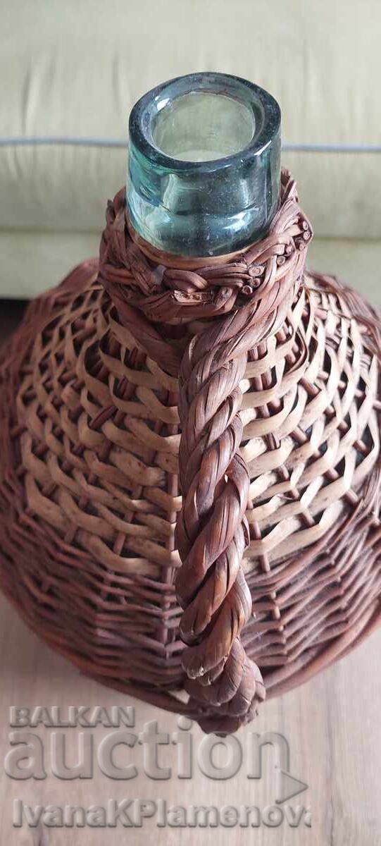 Damajana knitted retro height 45cm excellent - 5 Damajana knitted retro height 45cm excellent - 5