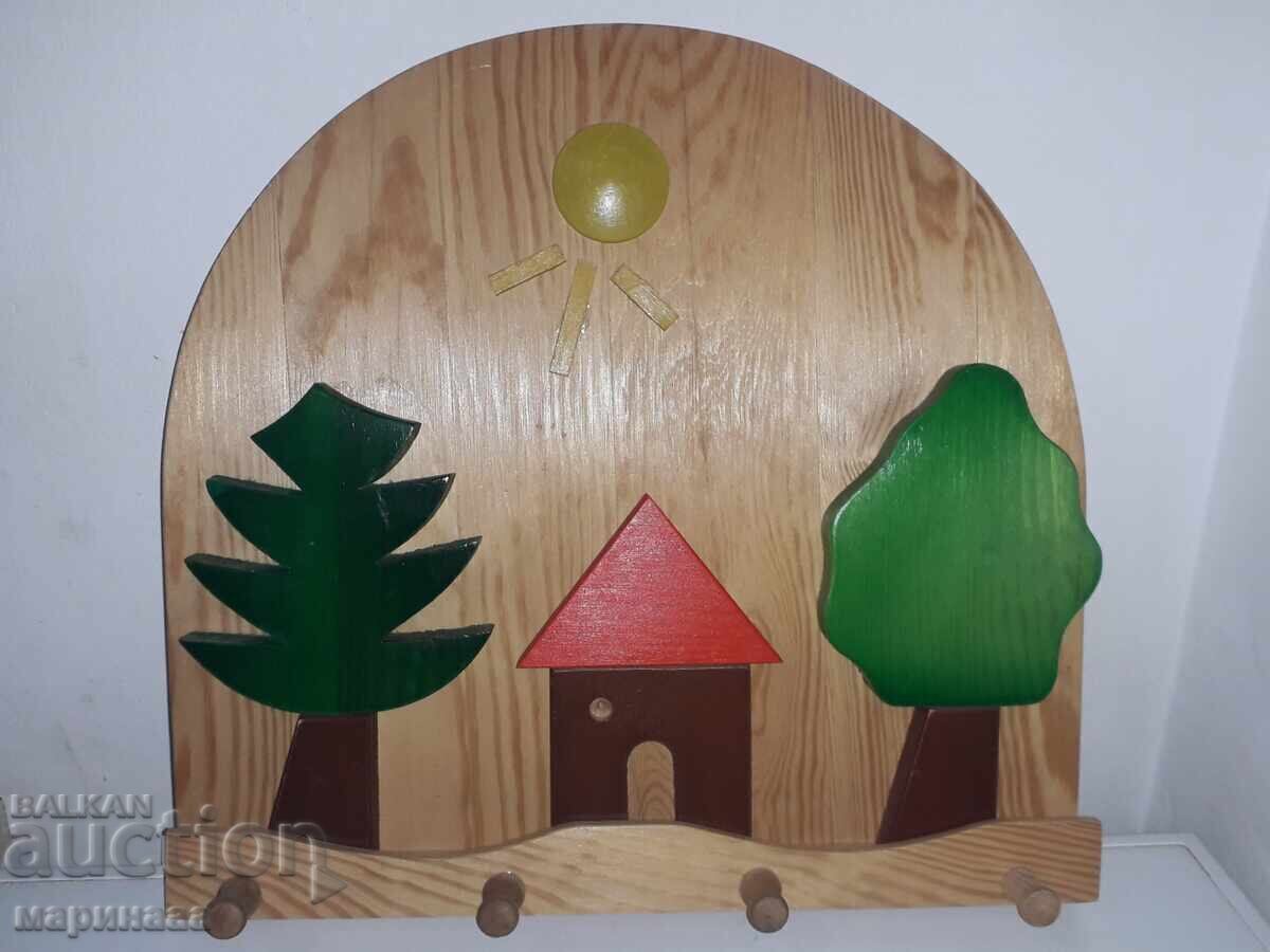 LARGE CHILDREN'S HANGER. WOOD with price 9.00 BGN | € 4.60 LARGE CHILDREN'S HANGER. WOOD with price 9.00 BGN | € 4.60