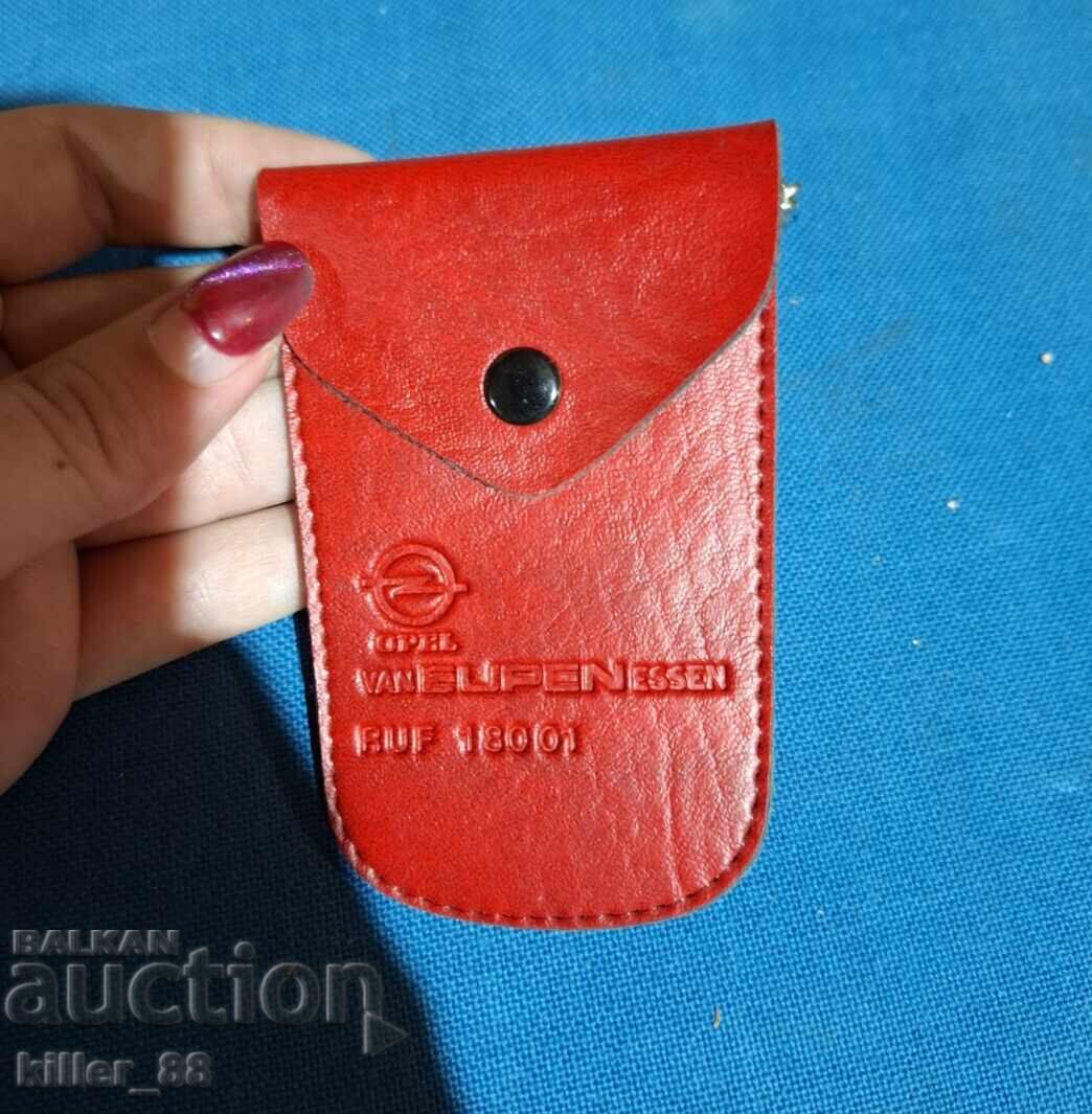 Old leather key wallet Opel with price 15.00 BGN | € 7.67 Old leather key wallet Opel with price 15.00 BGN | € 7.67