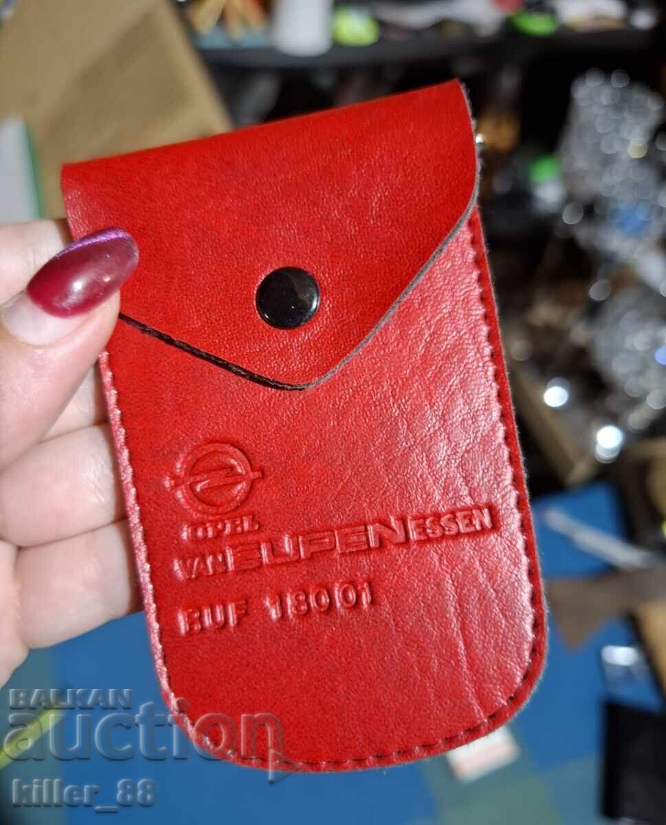 Auction Old leather key wallet Opel Auction Old leather key wallet Opel