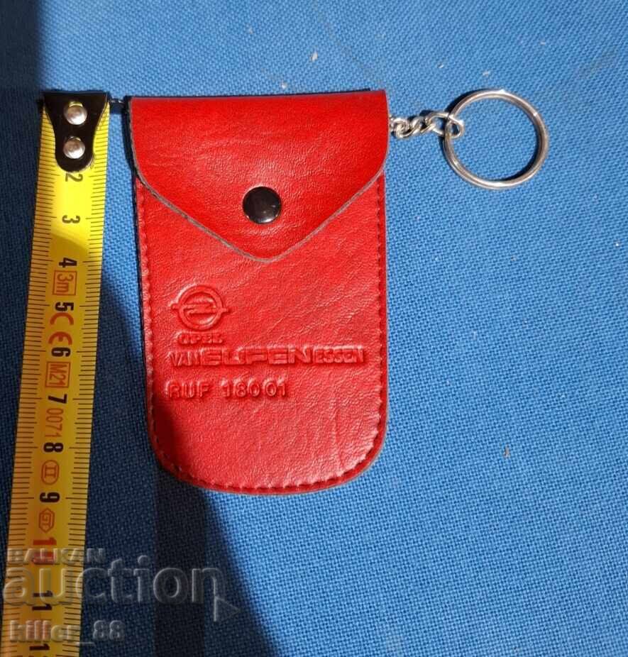 Old leather key wallet Opel - 5 Old leather key wallet Opel - 5