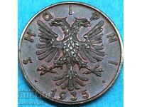 2 Kindar 1935 Albania Shqipni Rome King Zog ! bronze- quality