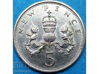 Great Britain 5 New Pence 1980