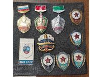 Collection of Russian award signs