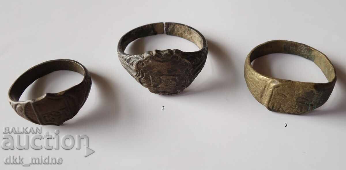 Three old men's rings with price 100.00 BGN | € 51.13 Three old men's rings with price 100.00 BGN | € 51.13