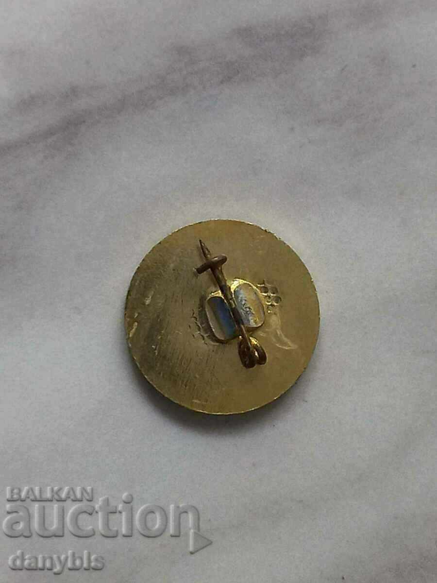 Badge - Fifth District Philatelic Exhibition - Vidin with price 3.00 BGN | € 1.53 Badge - Fifth District Philatelic Exhibition - Vidin with price 3.00 BGN | € 1.53