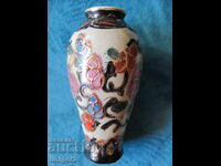 Porcelain vase SATSUMA, hand painted, marked