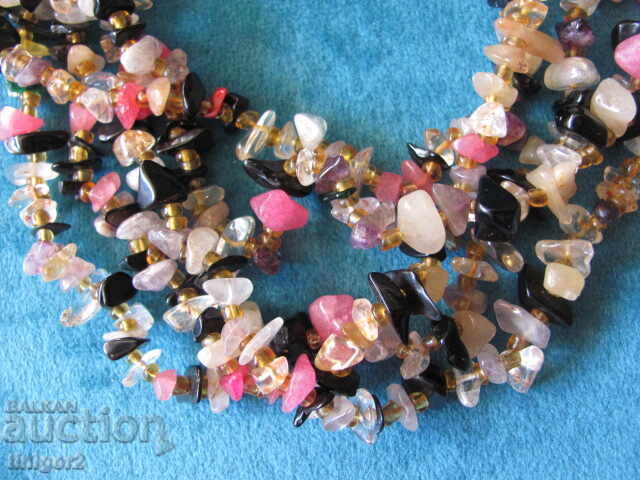 Women's necklace made of natural stones, 50cm. with price 20.30 BGN | € 10.38 Women's necklace made of natural stones, 50cm. with price 20.30 BGN | € 10.38